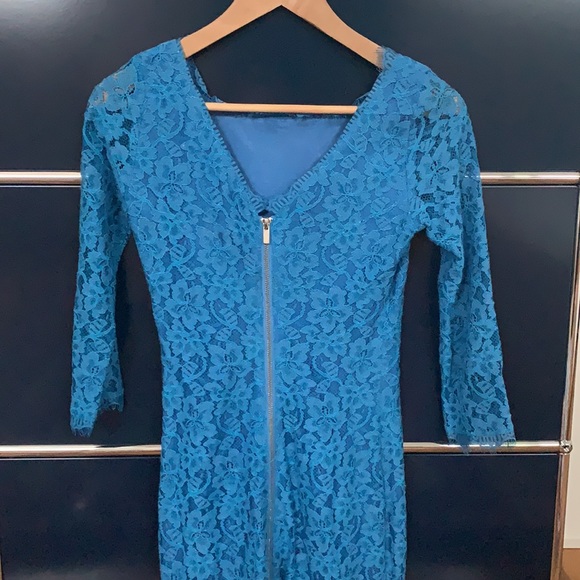DVF zarita blue lace dress - Picture 5 of 5